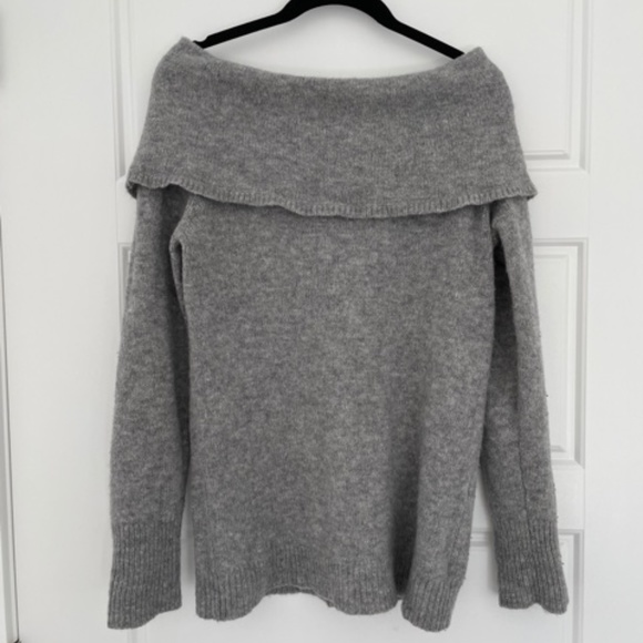Theory Off-the-shoulder wool blend sweater - Picture 2 of 6
